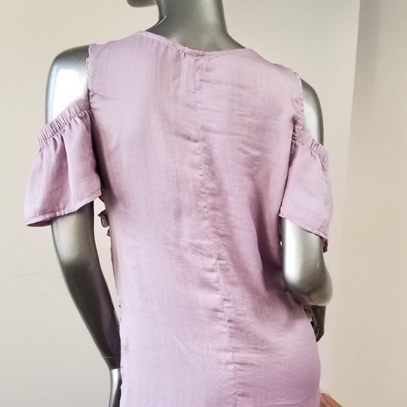 Dusty Rose Ruffle Summer Dress - Picture 3 of 6